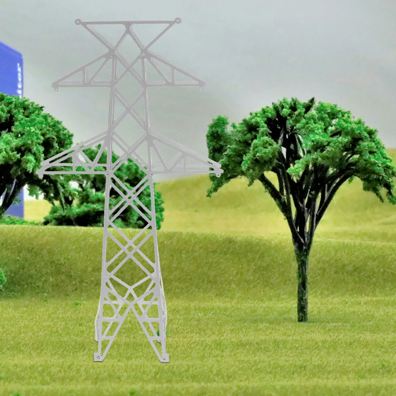 Miniature Electric Tower Architectural Sandbox Scene Accessories Precision ABS Plastic DIY Landscape Sand Table Train Scenery