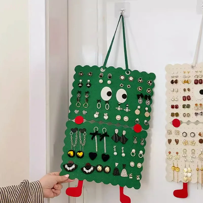 1 قطعة اكسسوارات الأقراط معلقة التخزين المنظم الجدار الديكور أقراط تخزين مقاطع الشعر حبل الشعر تنظيم التخزين