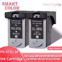PG-37 CL-38 PG37 CL38 Compatible Ink Cartridges for Canon PIXMA MP140 MP190 MP210 MP220 MP420 IP1800 IP2600 MX300 MX310 Printer