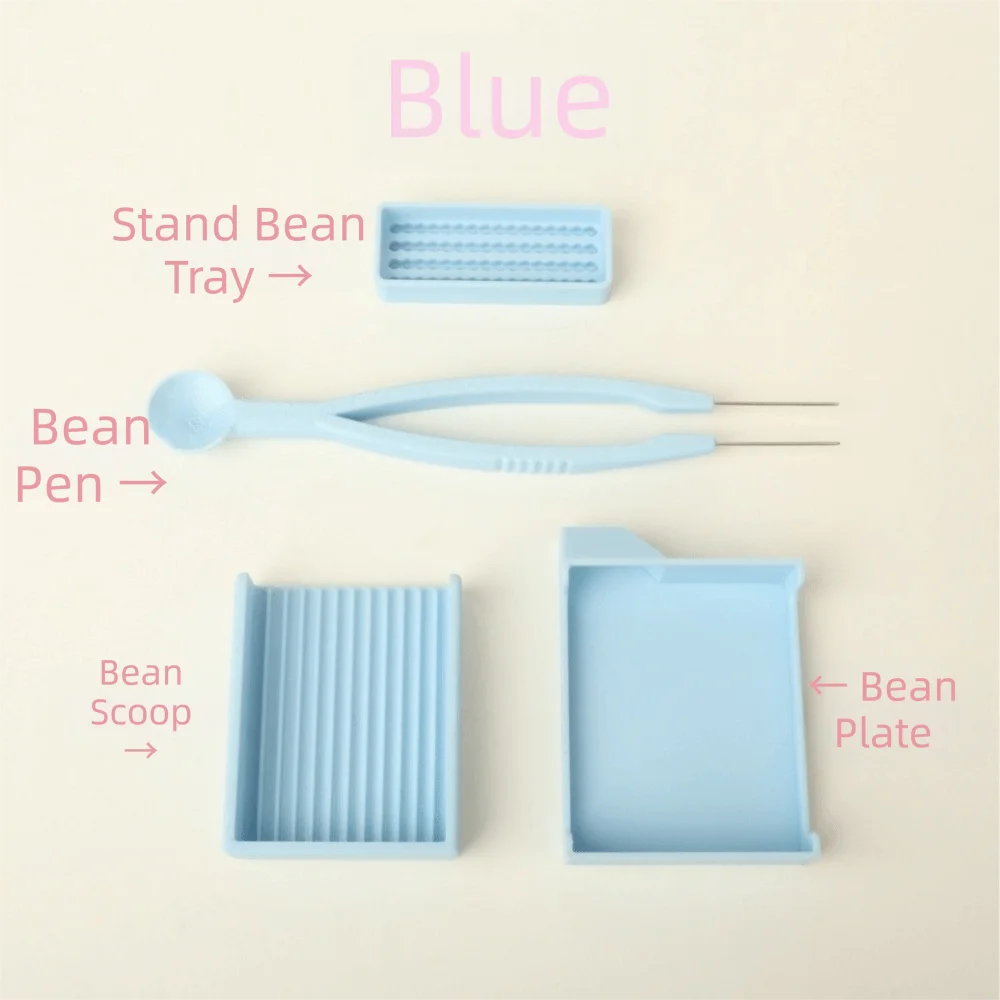 New DIY Handmade 2.6mm Bean Storage Box Plastic Beads Mini Beads Picking Tray Handheld 3D Printed Beading Tool Kit Iron Bead