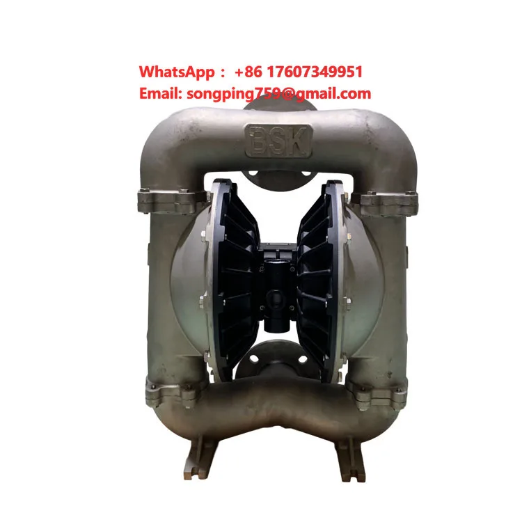 3 Inch SS Marine Diaphragm Pump Saltwater-Resistant & Anti-Fouling Air Operated for Bilge Water/Ballast Transfer & Booster Usage