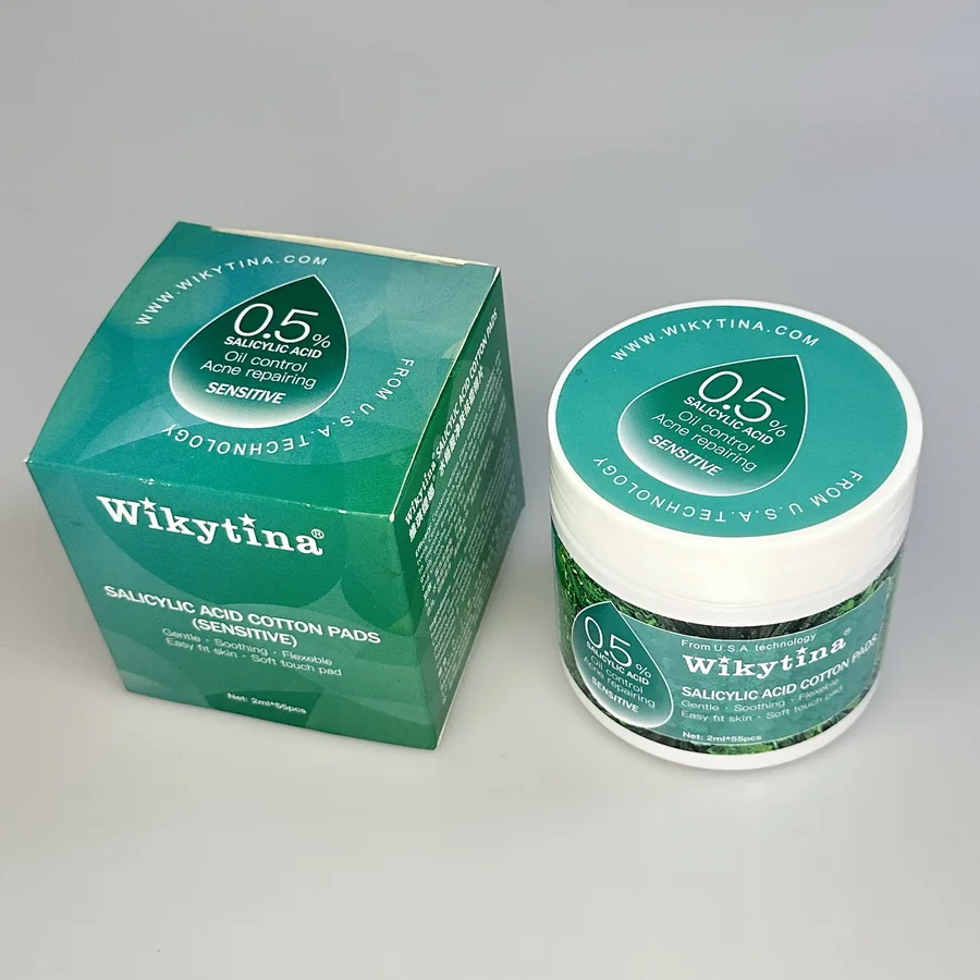 Salicylic Acid Cotton Pads Shrink Pores Blackhead Removal Oil Control Acne Treatment Exfoliating Moisturizing Facial Skin Care
