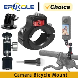 Bike Bicycle Handlebar Holder Mount for GoPro 13 12 11 10 9 Insta360 X3 X4 X5 DJI Osmo Action 5 Pro Cameras Mountain Bike Mount