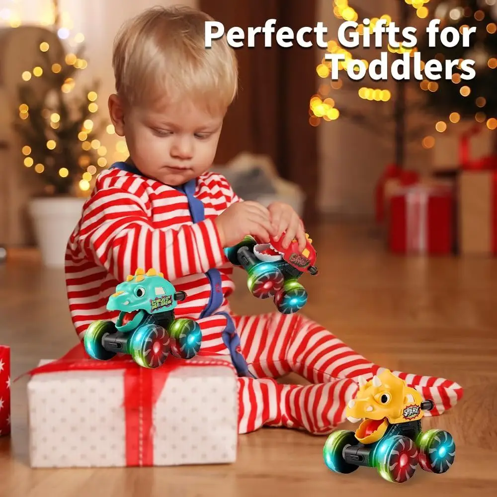 مضحك ماجيك الجمود الصحافة الذهاب دينو شاحنة تضيء ميزة عمل سيارة ديناصور شاحنة الحركة المنشط ديناصور سيارة ألعاب أطفال #2