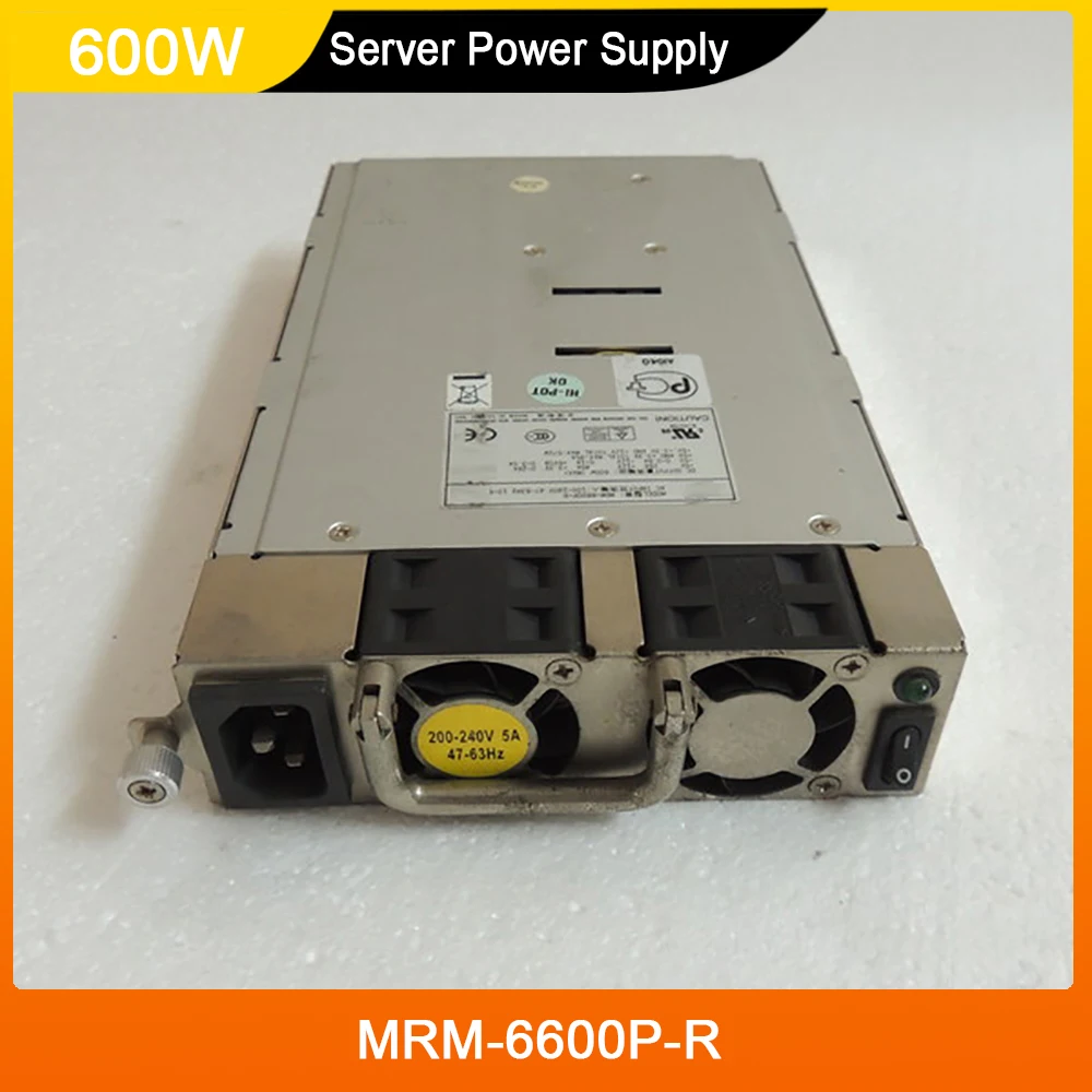 

MRM-6600P-R 600W NF5580A NF380D MRM-6600P For Zippy Server Power Supply