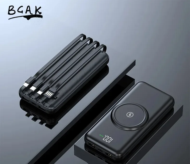 BCAK 50000 MAh Explosive Wireless Charging Treasure Comes with A Wired Mobile Power Bank As A Gift