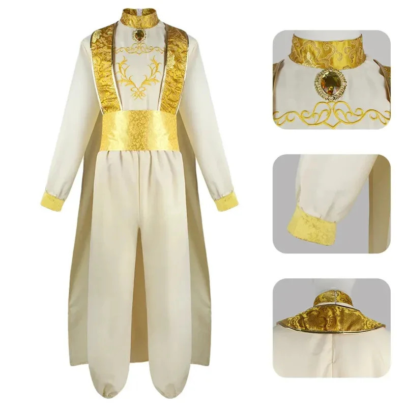 Sky02 علاء الدين تأثيري حلي مجموعة كاملة الكبار موحدة هالوين كرنفال البدلة ياسمين علاء الدين costume88Ji #