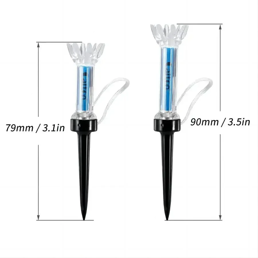 5pcs  Golf Tees Unbreakable Plastic Magnetic Magnetic Plastic Golf Tee Set - 360degree Bounce & Two Sizes!