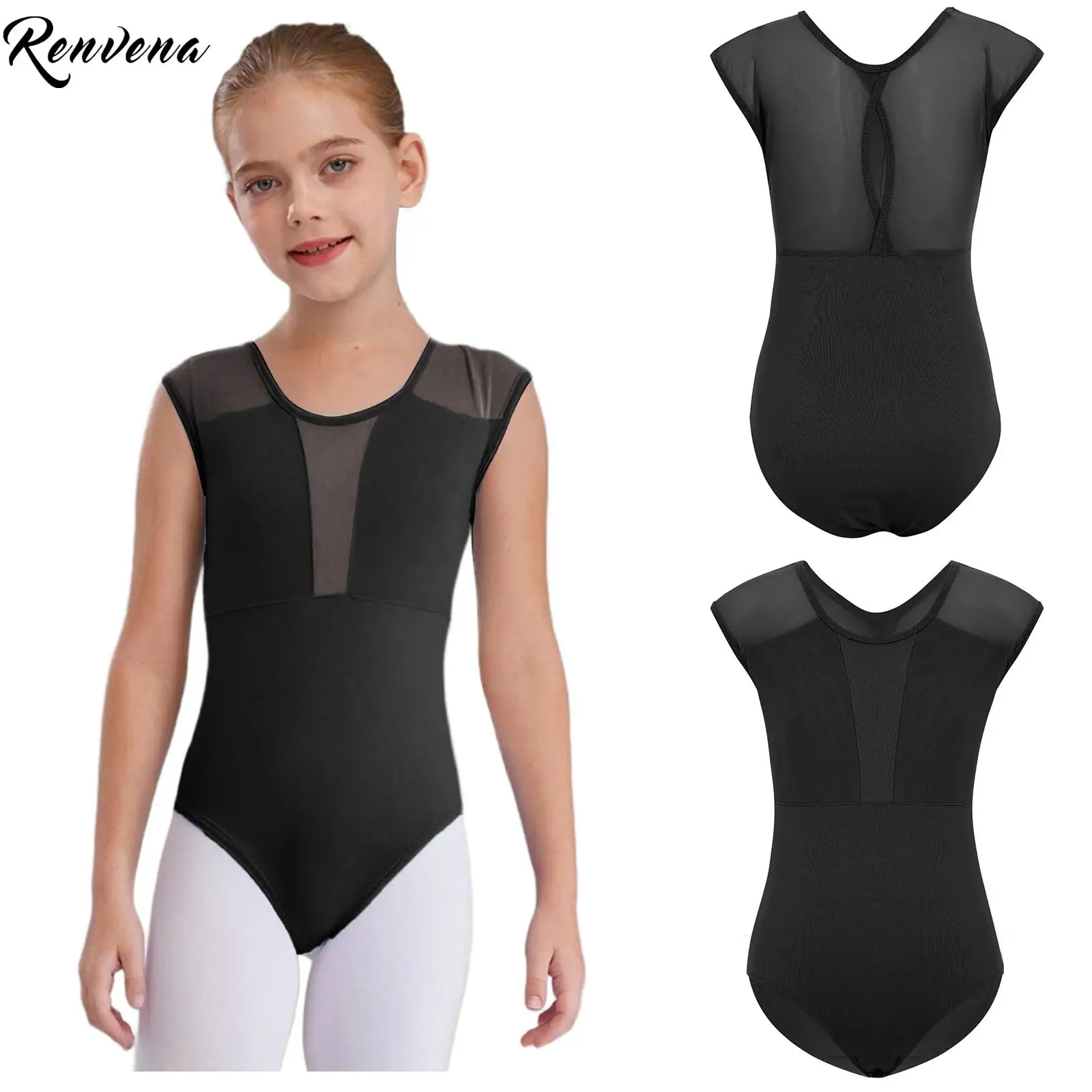 criancas-meninas-ballet-ginastica-danca-collant-esportes-yoga-treino-bodysuit-malha-pura-unitard-para-pratica-e-desempenho-wear