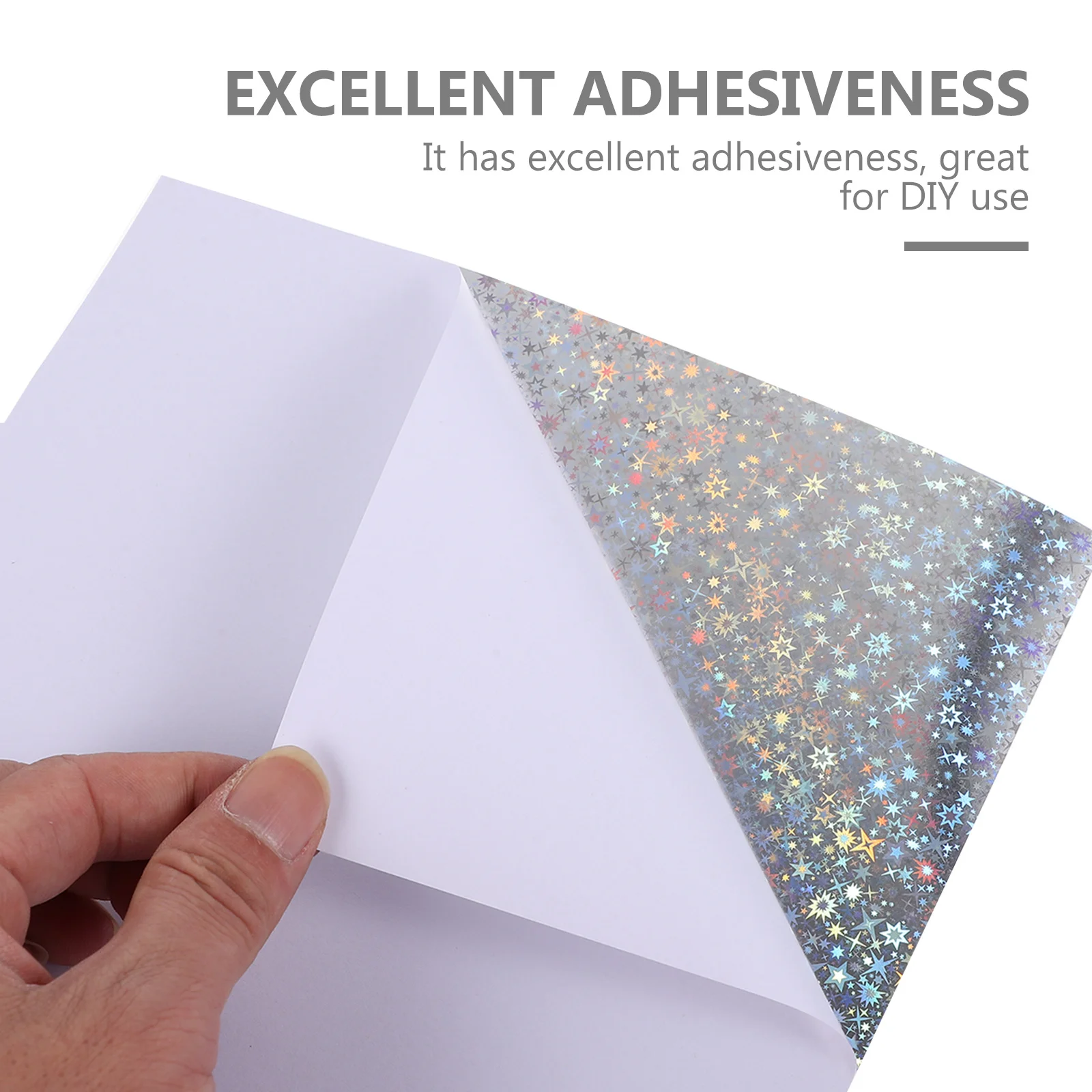 

24 Sheets Holographic Adhesive Vinyl Stickers Easy Cut DIY Craft for Cups Windows Adhesive Vinyl Stickers DIY Engraving Film