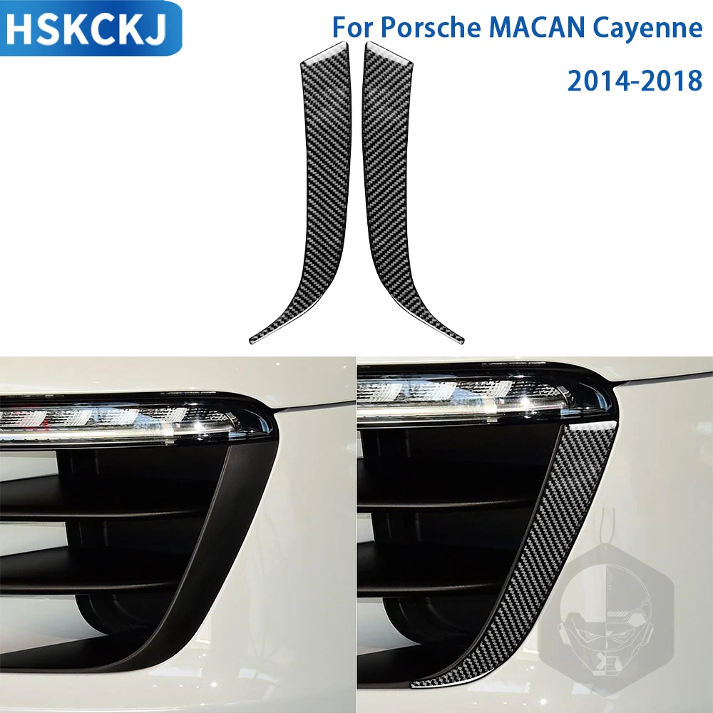 For Porsche MACAN Cayenne 2014 2015 2016 2017 2018 Car Accessories Carbon Fiber Interior Daylight Lamp Trim Sticker Decoration