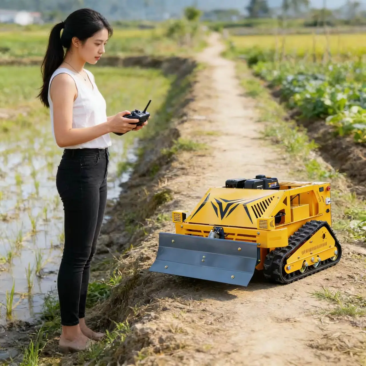 Customized Wireless Smart Lawn Mower Remote Start High-Efficiency Home flail mower Weeding Auto Planning Home Garden