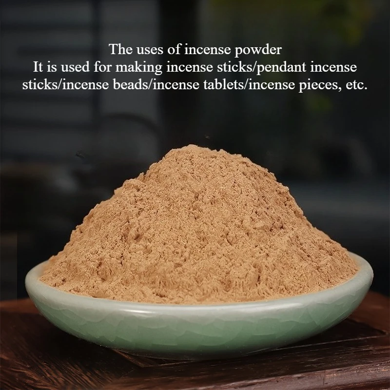 100g Indonesia Incense Powder Handmade DIY Raw Materials Temple Worship Study Office Meditation Promotes Sleep Removes Odors