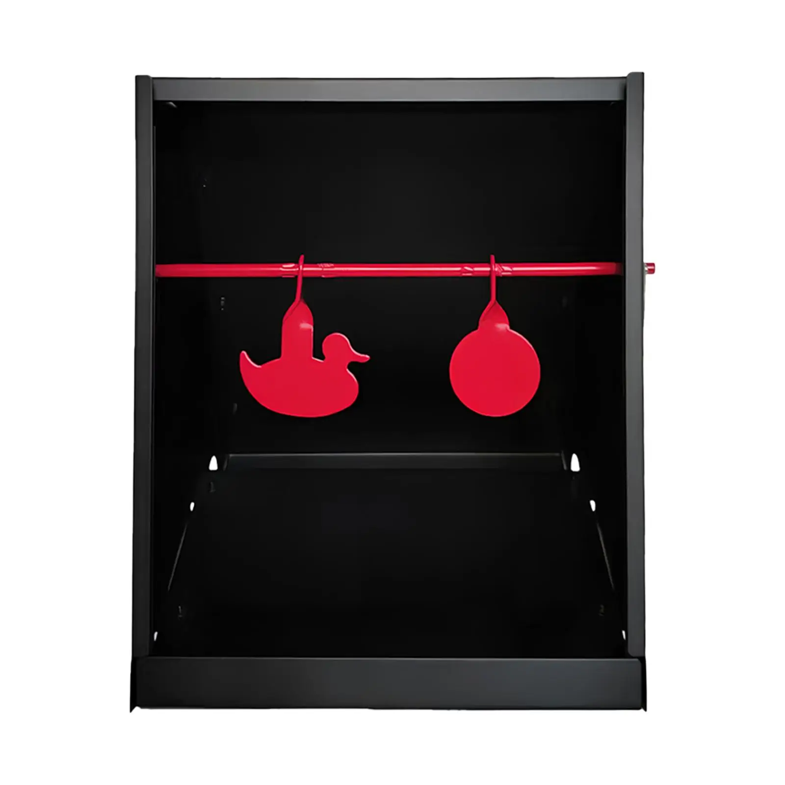 

Мишень-ящик из углеродистой стали: прочный профессиональный тренировочный инструмент с 2 вращающимися мишенями, подходит для использования в помещении, на улице и во дворе