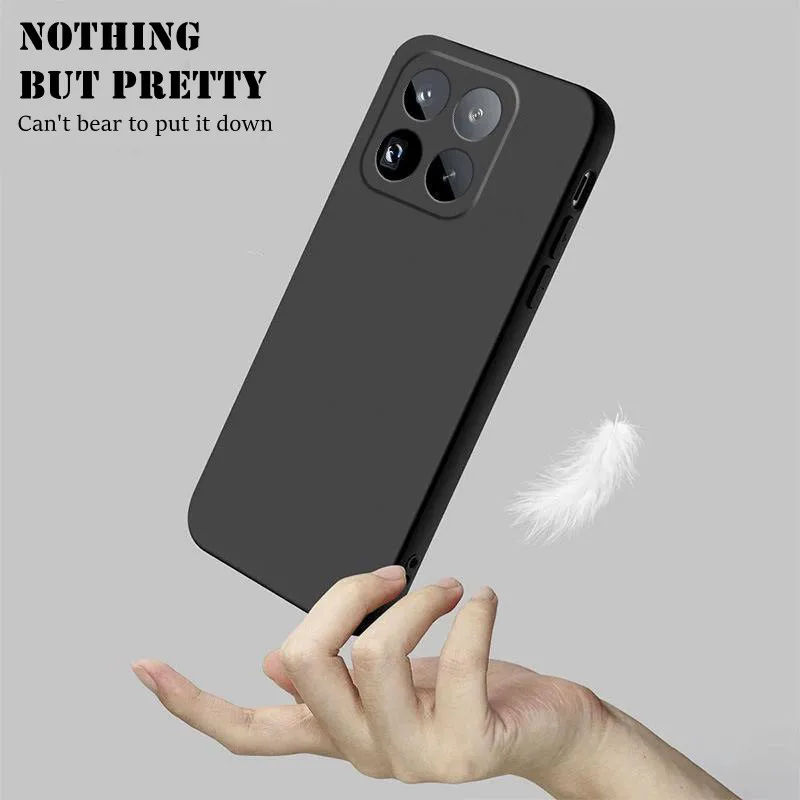Neue quadratische Silikon-Handyhülle für Xiaomi 17 Pro Max Mi 13 14 15 13T 14T 15T Pro, integrierte Flusen, stoßfeste, schützende weiche Abdeckung – Detail 5