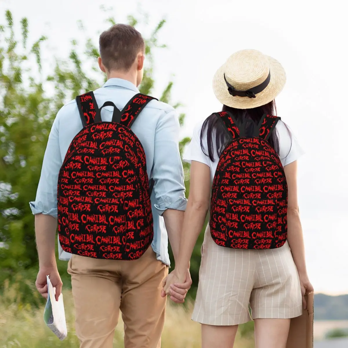 Cannibal Corpse Death Metal Band Student Backpack School Bag Hiking Travel Daypack for Boys Girls Bookbag Shoulder Bags