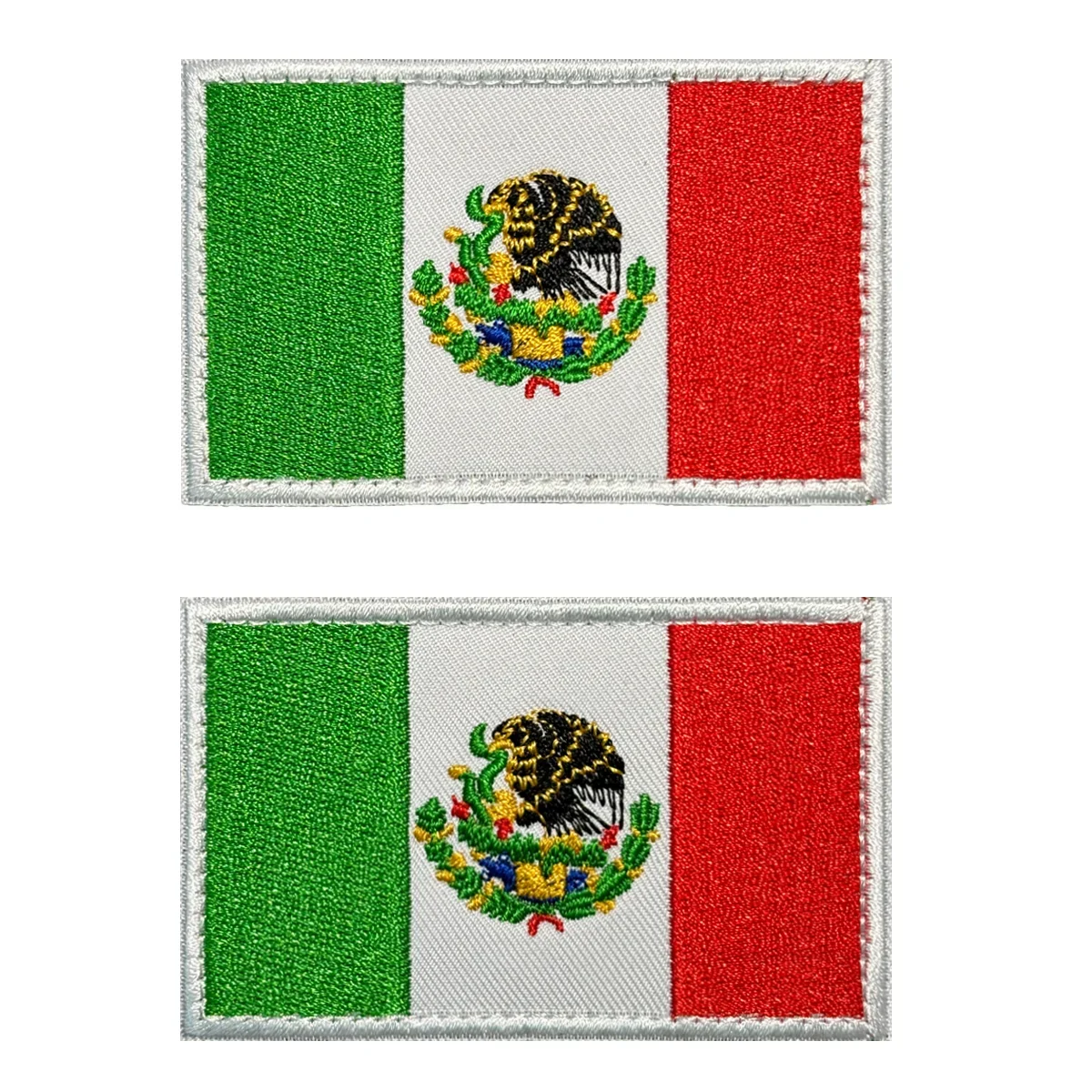 2pcs USA & Mexico Combined Flag Patch, Embroidered Dual-Nation Applique, Iron On/Sew On Emblem