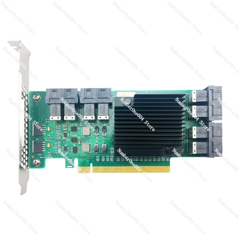 ANU28PE16-elevador de SSD NVMe SFF8643 a SFF8639, 8 puertos 12Gbs,(no con cables,no es compatible con LSI 8643x2 a 8639x2)