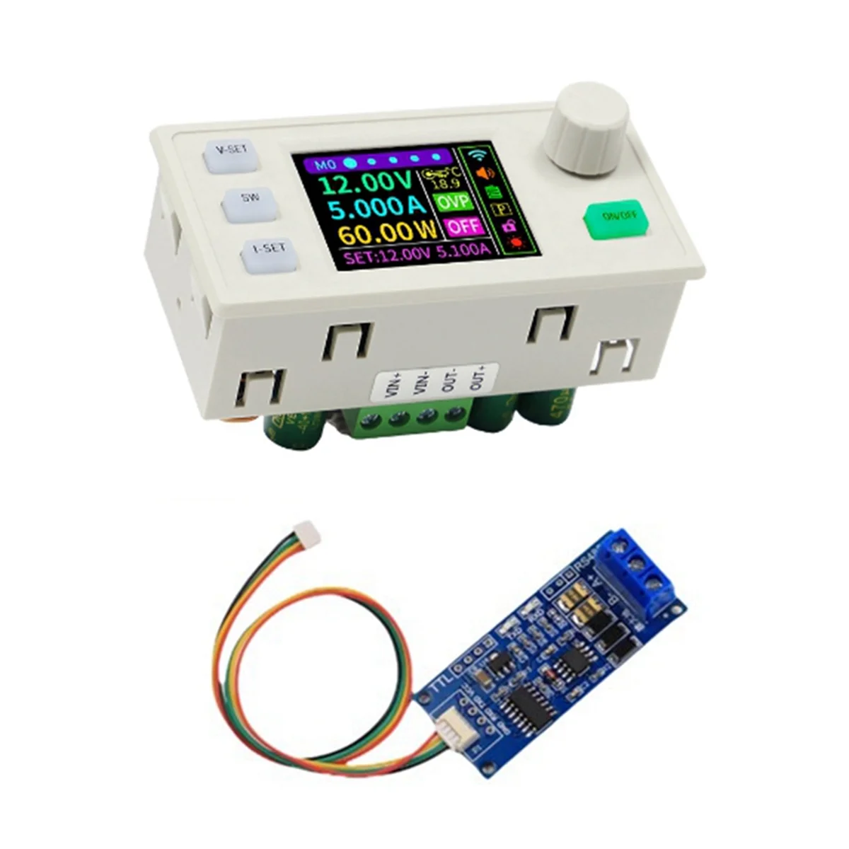 Fuente de alimentación regulada por CC ajustable A20M SK120S + módulo K485X voltaje constante corriente constante 7A 120W módulo reductor