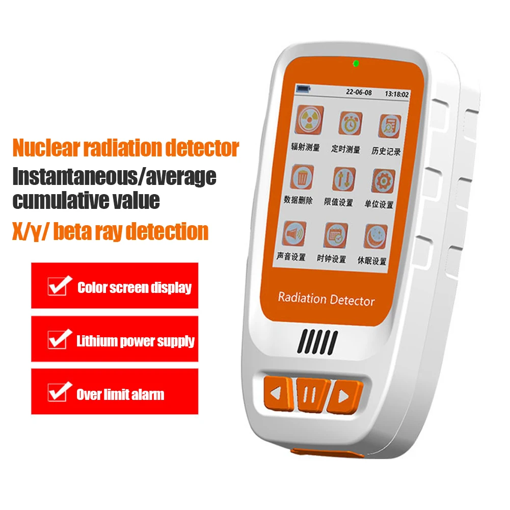 

Geiger Counter Nuclear Radiation Detector Personal Dosimeter X-ray Beta Gamma Detector LCD Radioactive Tester Marble Tool