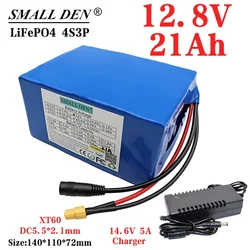 12.8V 21Ah 32700 Lifepo4 akumulator 4S3P z 40A zrównoważony BMS12V zasilacz awaryjny DIY 14.6V 5A ładowarka