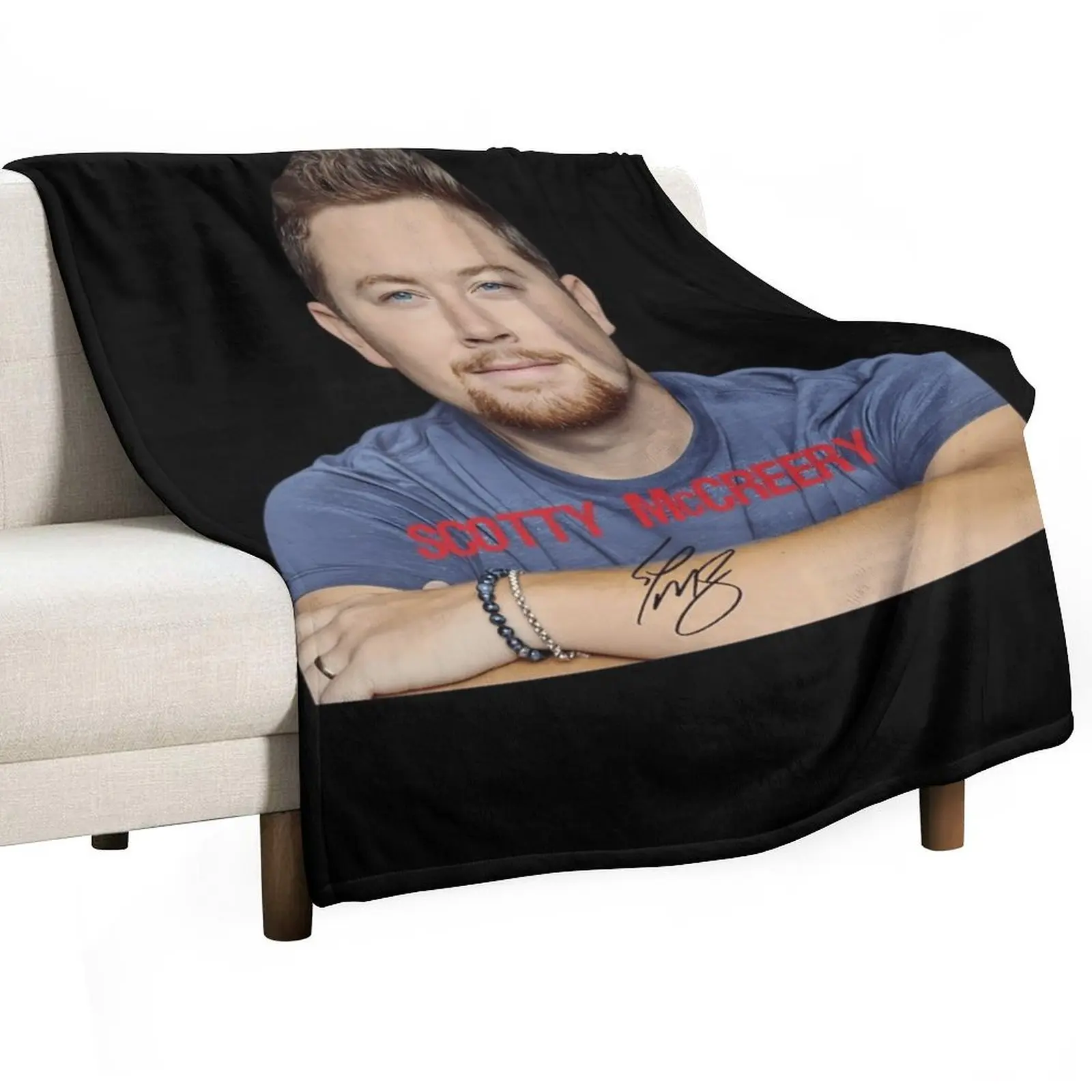 Scotty with Signature Throw Blanket Loose Cute Flannel sofa bed Blankets