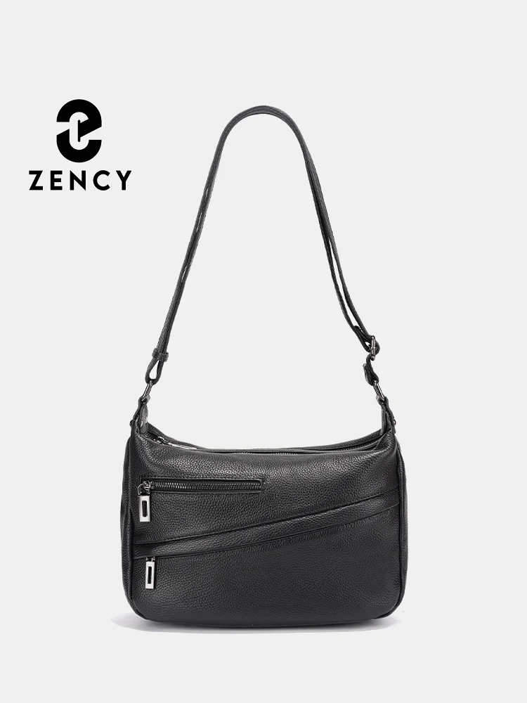 

Женская сумка через плечо из натуральной кожи Zency 2025, большая вместимость