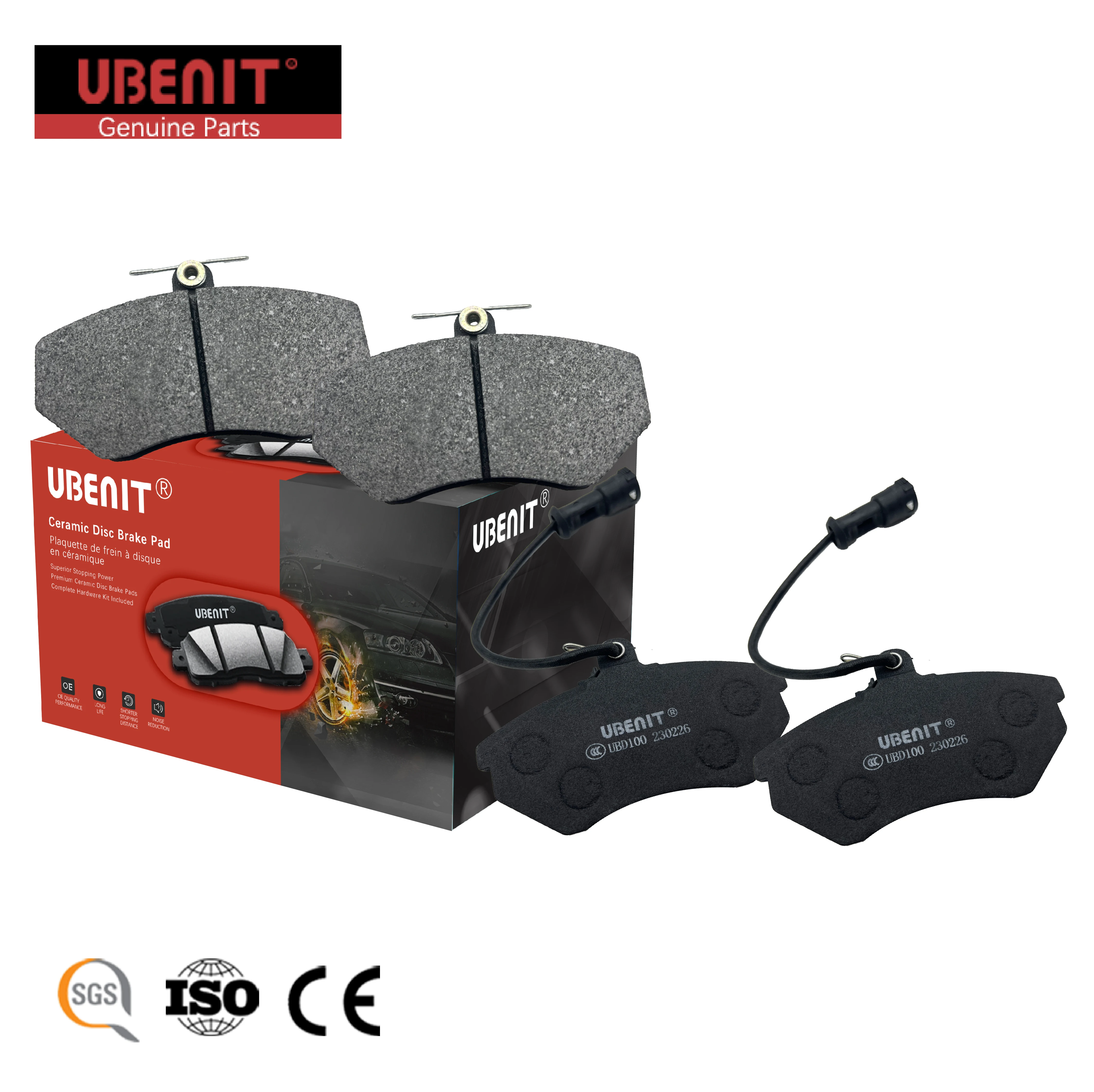 

UBENIT High Performance Fast Brake Pads Buick vulnerable Parts Front Ceramic Brake Pad Brake System Replacement Parts FMSI D1000