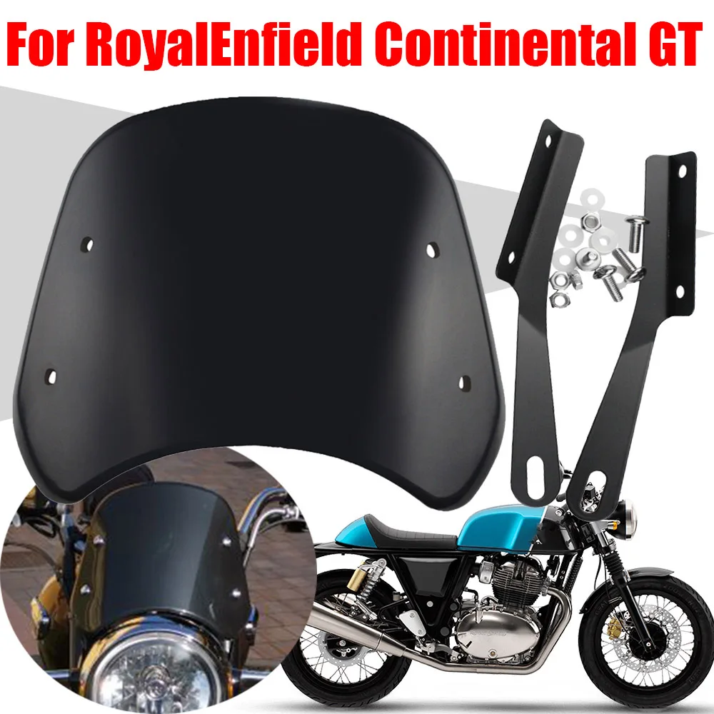 For Royal Enfield Continental GT 650 535 350 GT650 GT350 650GT Accessories Retro Windscreen Windshield Wind Screen Deflector