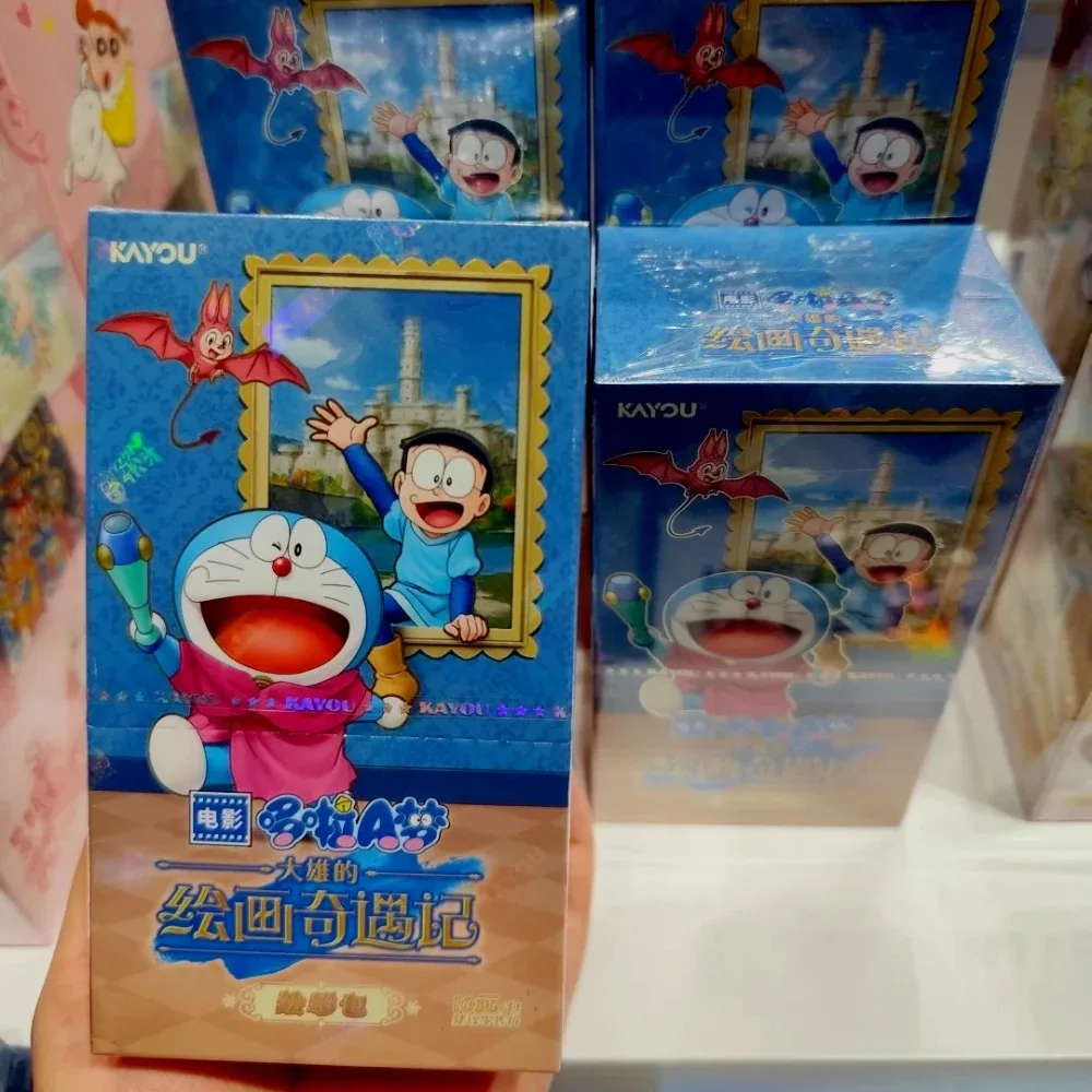 

Genuine KAYOU Nobita Painting's Fantastic Journey Series Doraemon Card Limited Edition Doraemon Booster Box Classic Anime Toys