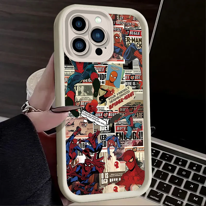 حافظة لهاتف آيفون 16 16E 15 14 13 12 11 Pro Max X XS X S Max XR SE 2020 SE4 7 8 غطاء مقاوم للصدمات