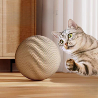 New Pet Toys Cat Toys Cat Toys Claw Grinding Household Sisal Wear-resistant Vertical Cat Scratching Ball Antiboredom Artifact