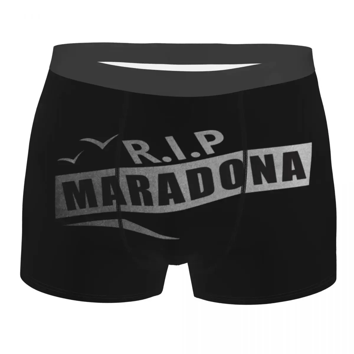 Custom Rip Diego Maradonas Black Texture Underwear Men Breathable Boxer Briefs Shorts Panties Soft Underpants For Male