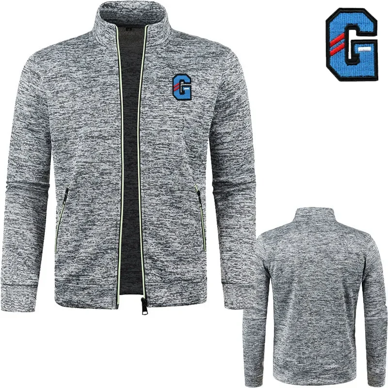 

Embroidery G High-end brand Men's hoodie Men's zip sweatshirt Spring Autumn men's jacket loose large size zipper hoodie for men