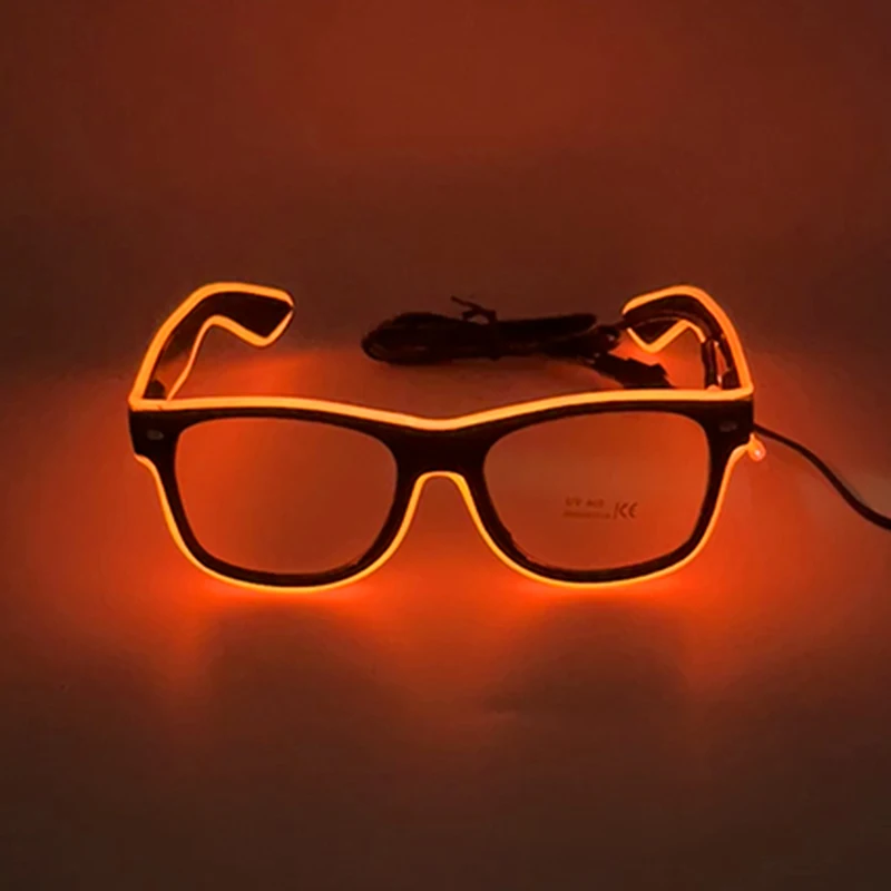 Fashion LED Glowing Sunglasses Luminous Glasses With Light Fluorescent Wedding Party Gafas Props Neon Glasses DJ Bar Supplies