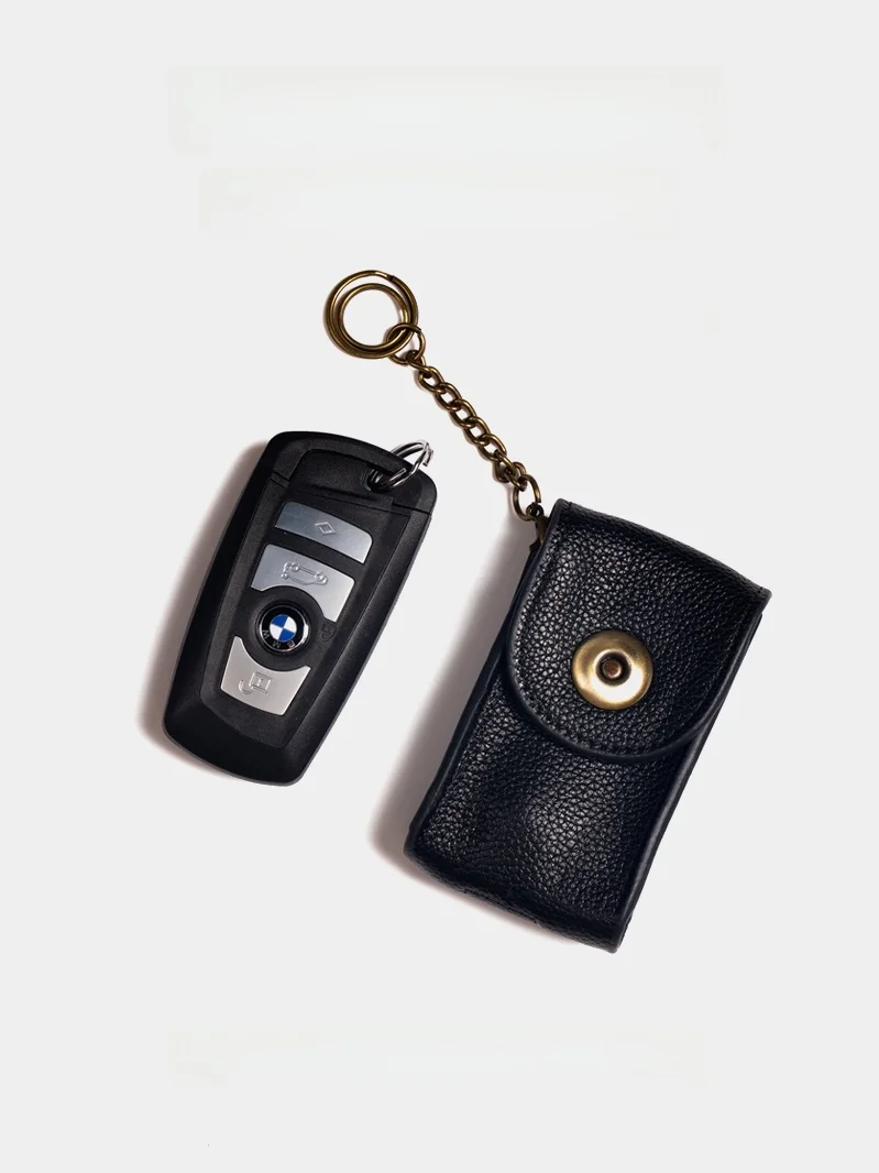 本革車のキーケース腰掛けユニバーサルブルレザーソフトレザー小型メンズシンプルスタイルキーポーチアクセサリー