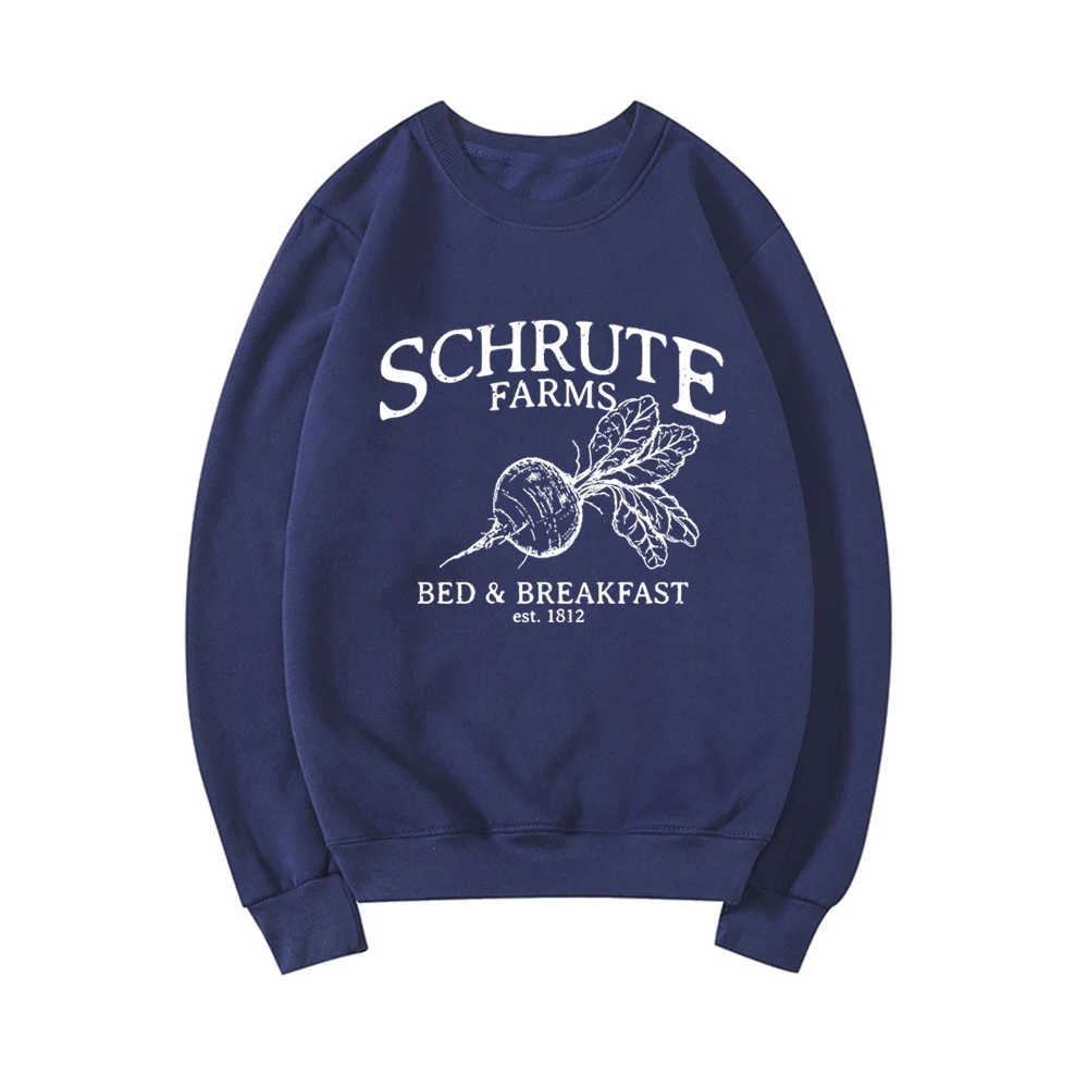 Schrute Farms Sweatshirt The Office Sweatshirts Funny TV Show Hoodie Streetwear Women Top Unisex Long Sleeve Pullovers Hoodies