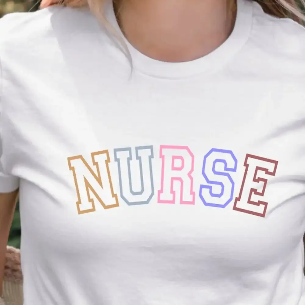 Retro Nurse T Shirt… - image