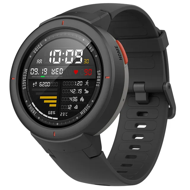 Versione globale Huami Verge 3 Smart Watch GPS inglese IP68 Schermo AMOLED Rispondi Chiamate Smartwatch Multi Sport per MI MI8