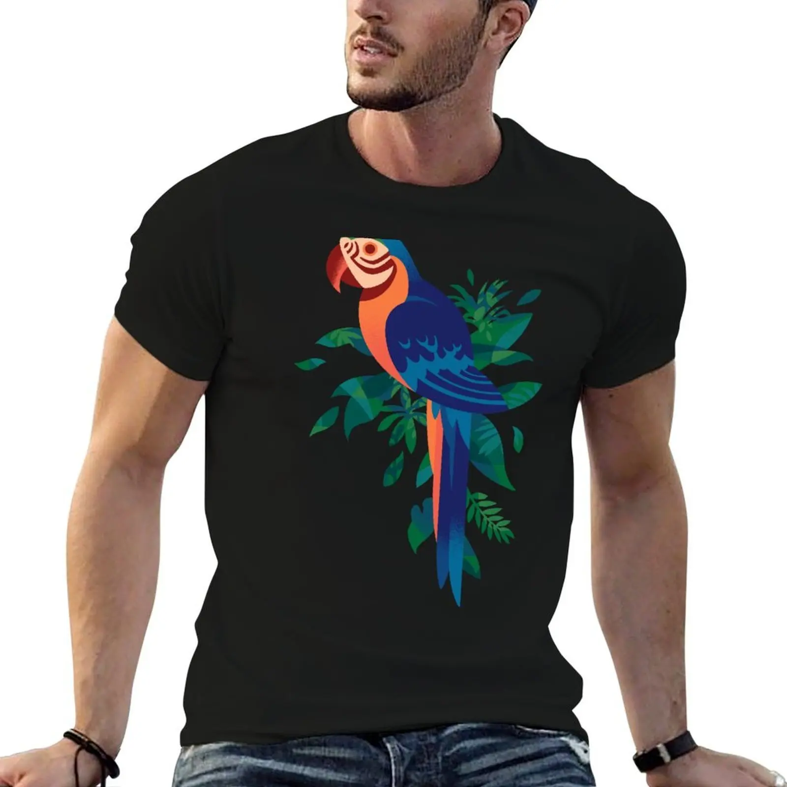 

man T-Shirt for 2 g t cotton men shirts shirts casual Macaw men t for man shirts Silhouette man t