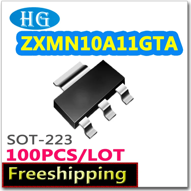 smd ZXMN10A11GTA 100PCS 1000PCS SOT223 N-channel 100V 2.4A pdf inside mosfet