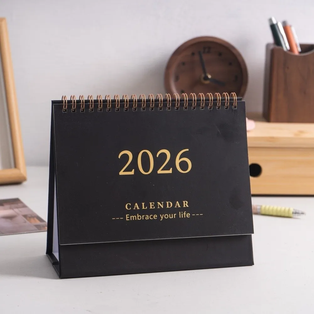 

Writeable Memo Standing 2026 Desktop Desk Calendar Portable Foldable Table Calendar Academic Planner Office Supply