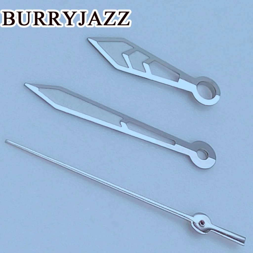 ساعة مضيئة من Burryjazz ، يد فضة ، أخضر ، NH35 ، NH36 ، NH38 ، 7S26 ، 7S36 ، 4R35 ، 4R36