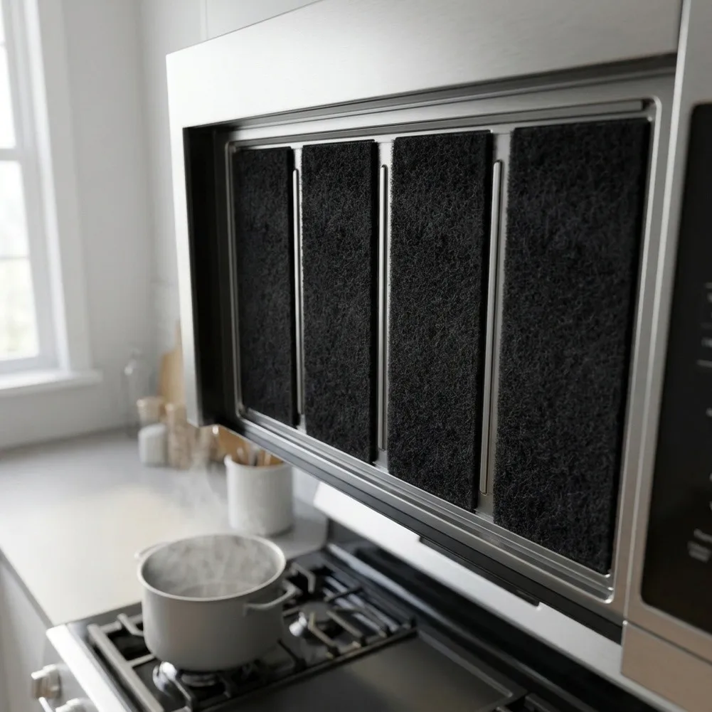 4 Pack For Microwave Oven Activated Carbon Air Filter for Models 5304463174 76209 1381013 1392922 Absorbing Filter