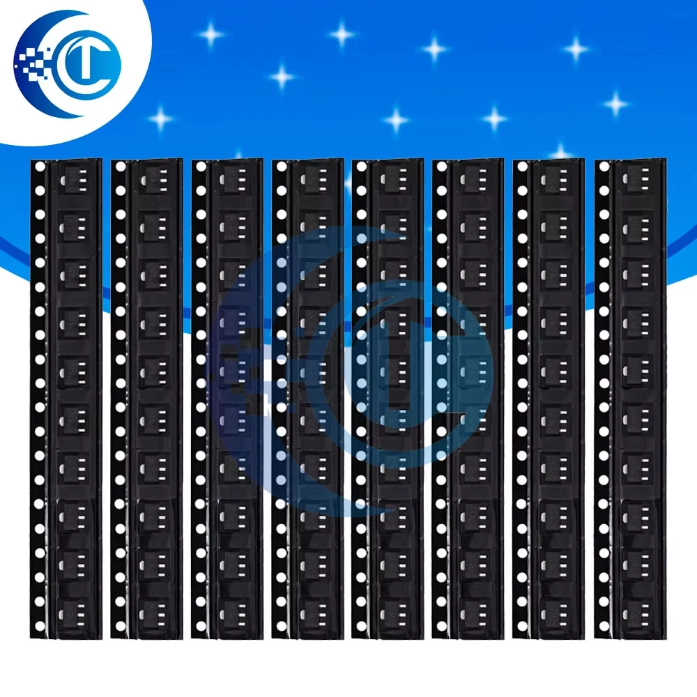80PCS 8 Types SOT-89 SMD Transistor Assortment Kit Electronic Components for Voltage Regulation and Repair