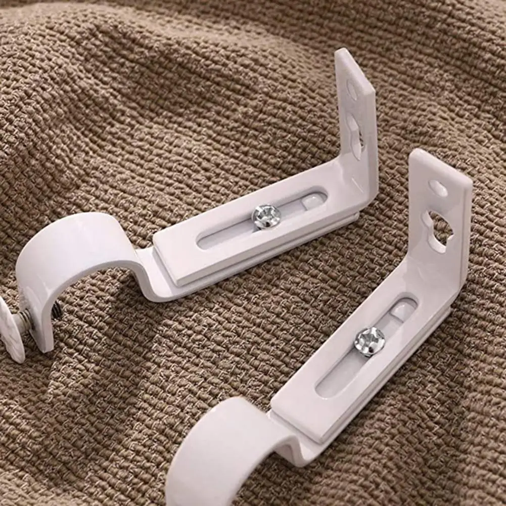 Quick Easy Installation Curtain Rod Bracket 4pcs Heavy Duty Curtain Rod Brackets Window Drapery Holders Easy for Home