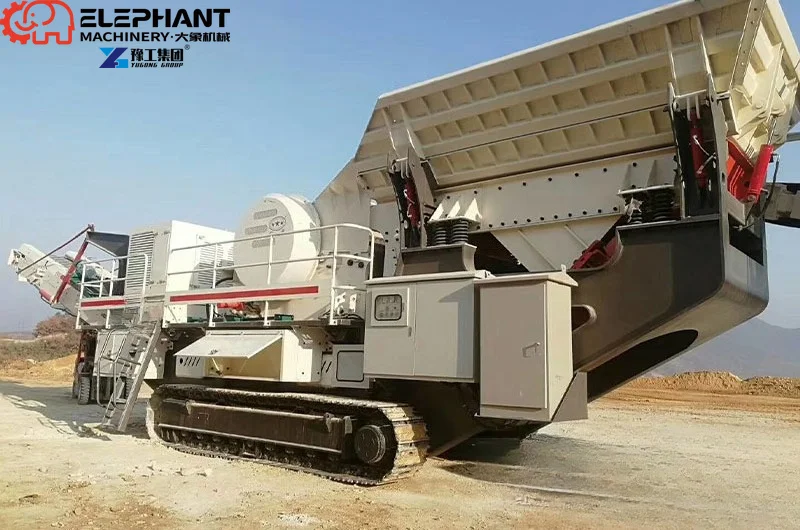 Core Jaw Crusher Mobile Crushing Station For Mining Stone/Ore Processing Construction Manufacturing Steel Gear PLC Pump