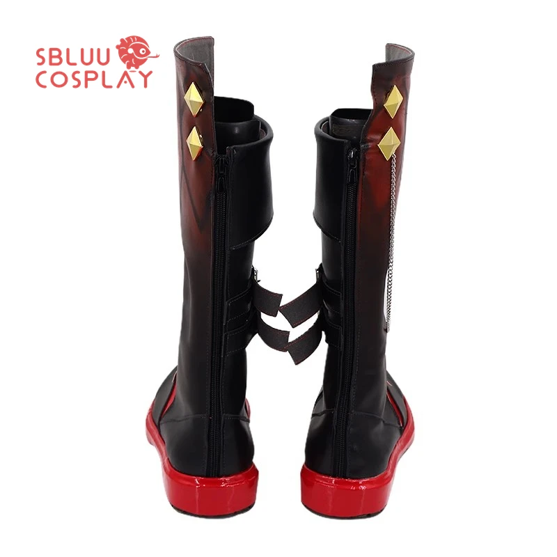 SBluuCosplay jeu Genshin Impact Tartaglia Cosplay chaussures hommes femmes Halloween fête événements sur le thème bottes sur mesure