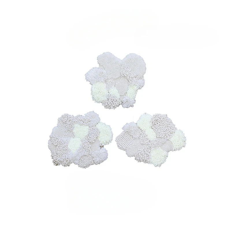 Fiber Art | Art Handmade Carpet Plain Wool Splicing Desktop Decoration Premium Sense