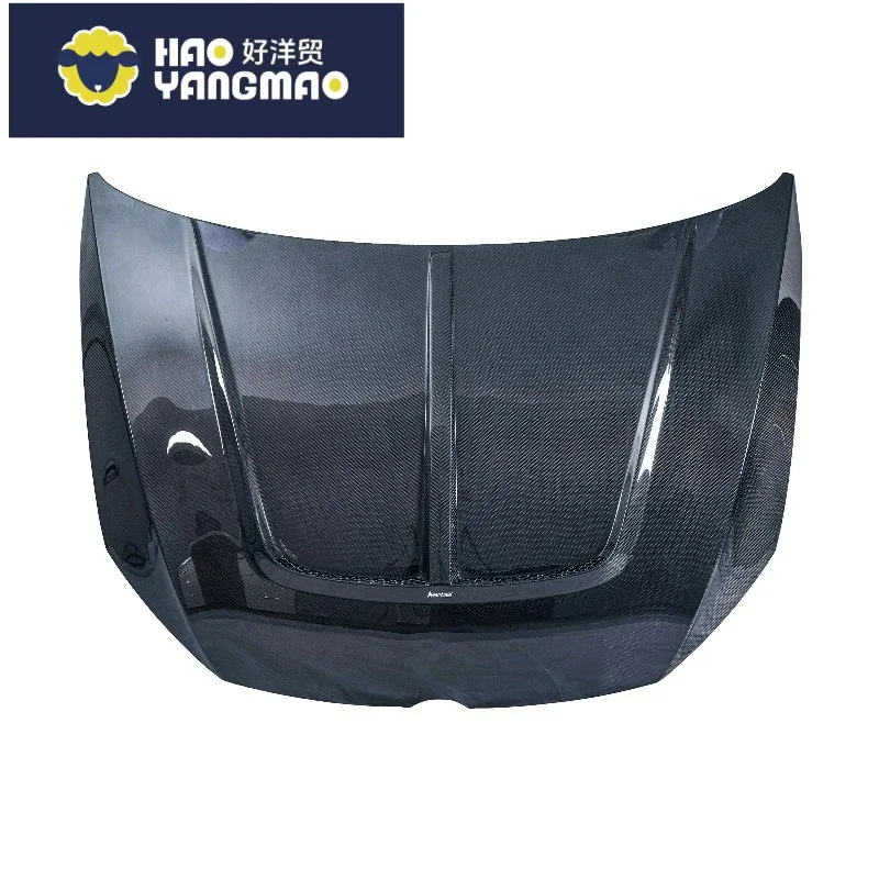 Suitable for UV-Protected Glossy FOR Golf VII Variant Front Hood Carbon Fiber 2006-2019